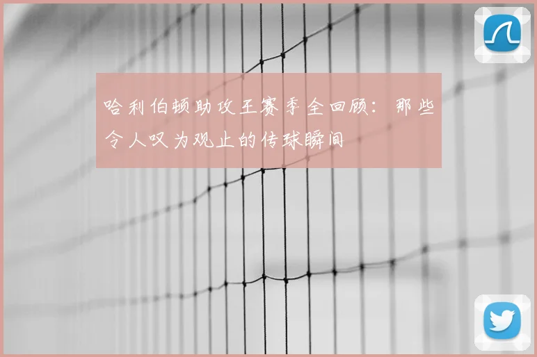 哈利伯顿助攻王赛季全回顾:那些令人叹为观止的传球瞬间